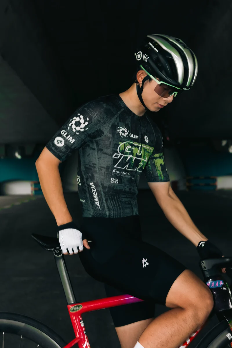 Glimscape Mens Cycling Jersey - Black