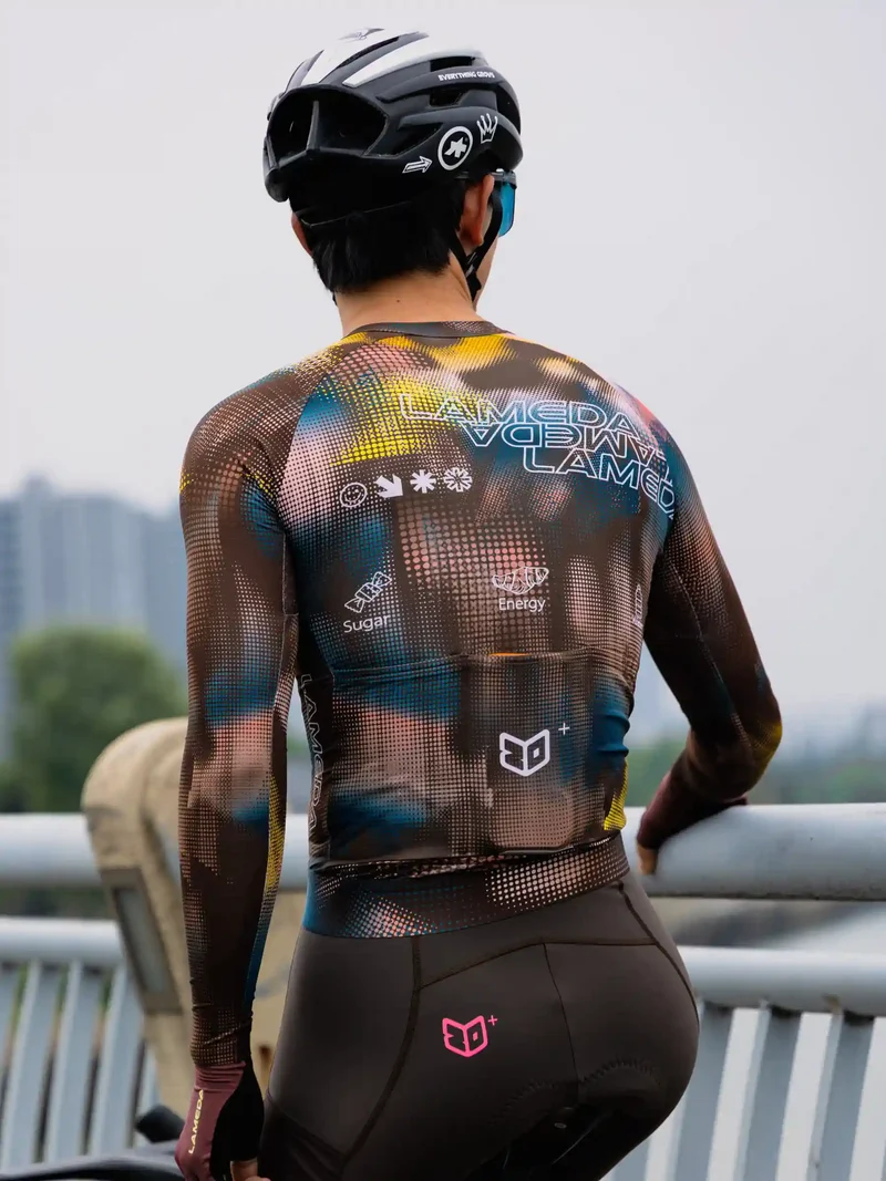 Men's Cycling Jersey LS - Mocha