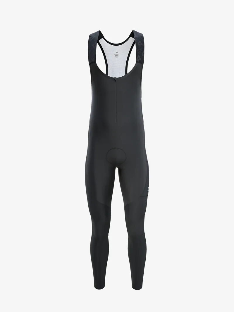 Spear Men's Thermal Fleeced Bib Tights - Black