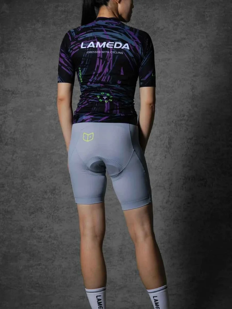 Lameda 20th Anniv. Special Women's Bib Shorts - Gray