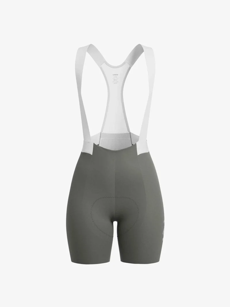 Luminance Women Cycling Bib Shorts - Gray Green