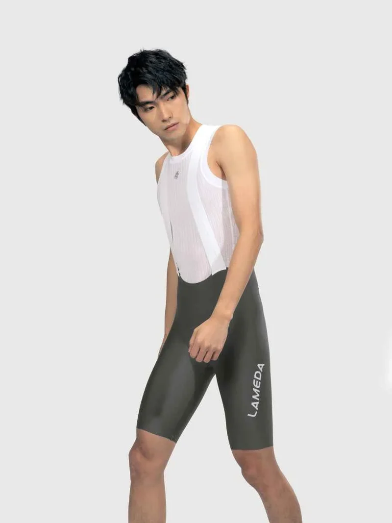 Gallop Men Cycling Bib Shorts - Gray Green