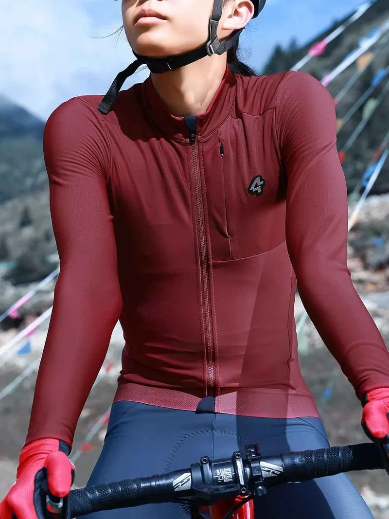 Petrel Men's Fleeced Thermal Jersey - Red