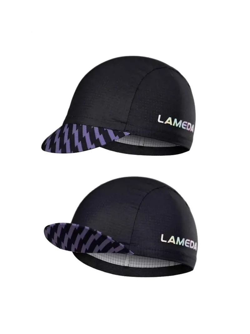 Unisex Cycling Cap - Black Lightning