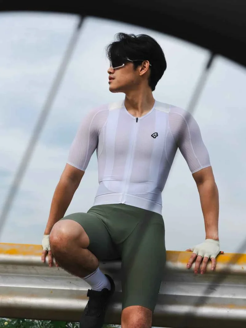 Men's Pro Cycling Jersey 2025SSS494 - White