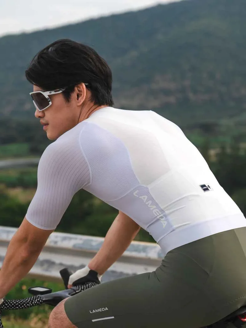 Men's Pro Cycling Jersey 2025SSS494 - White