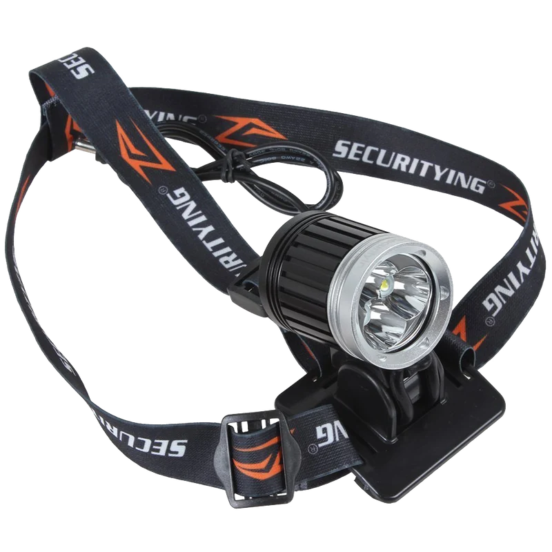 SecurityIng Waterproof Bicycle Headlight LED Lighting Headlamp