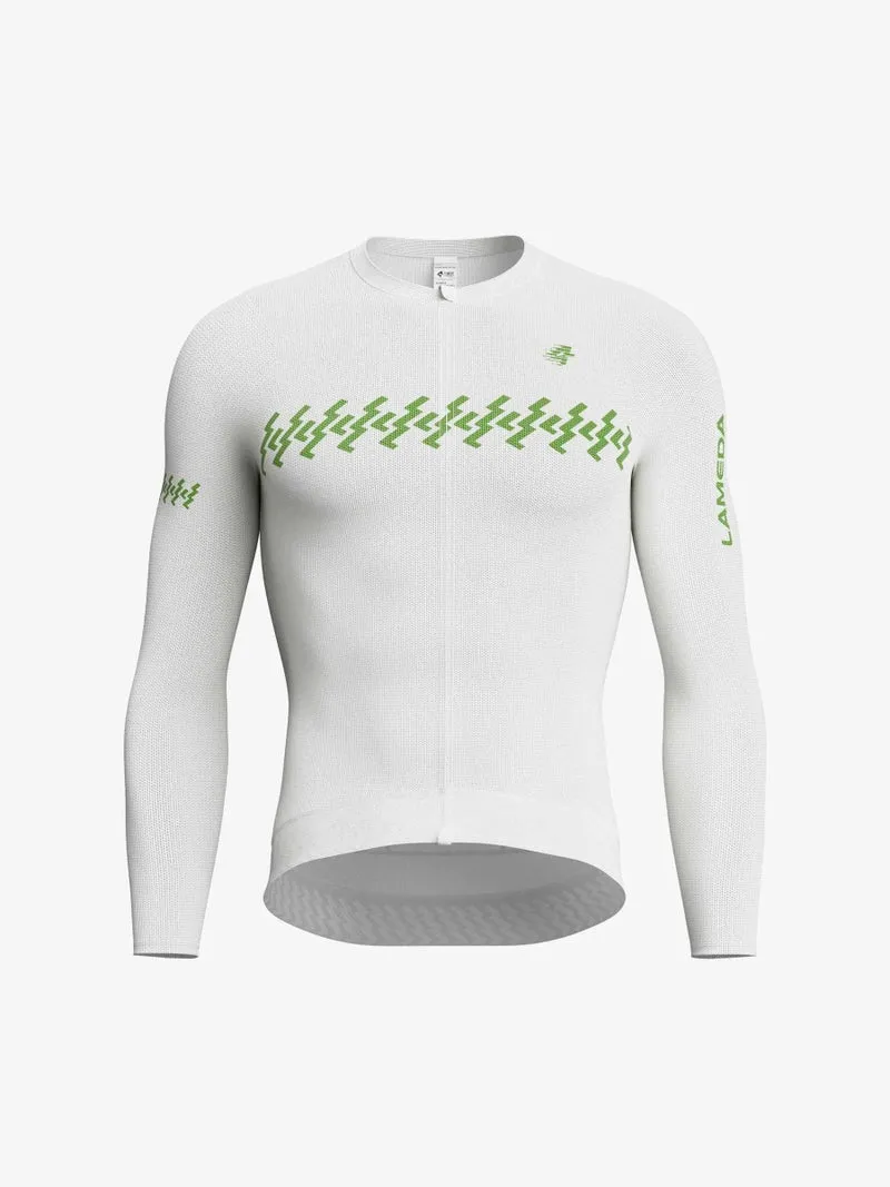 Verde Men Cycling Jersey Long Sleeve - Cloud Lightning