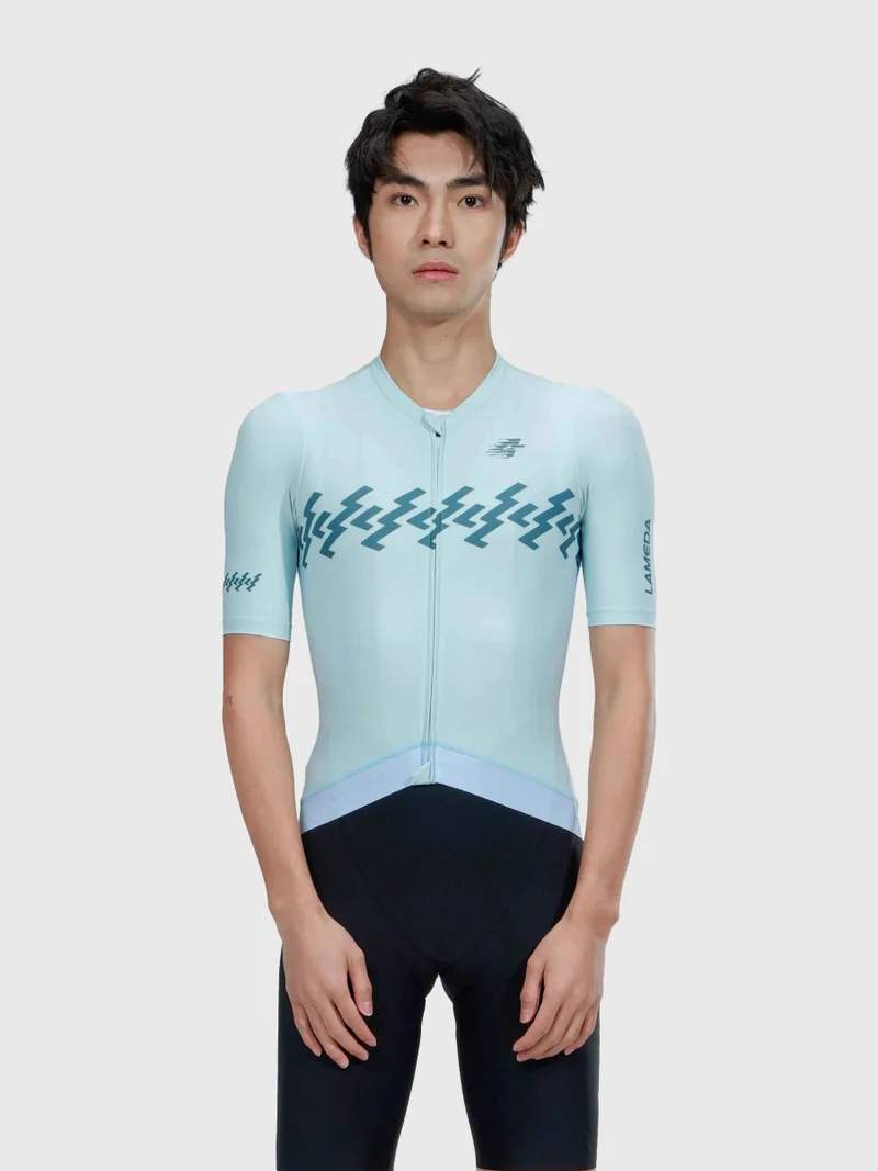 Verde Men Cycling Jersey - Mediterranean Blue