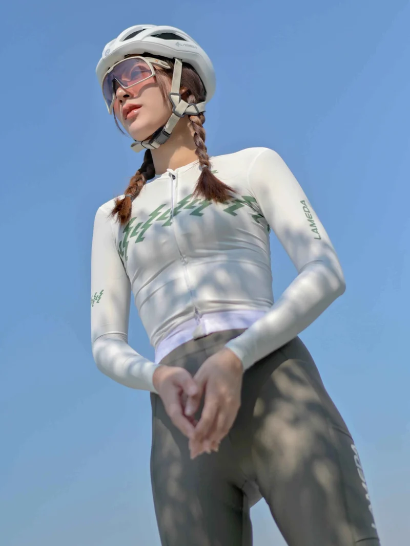 Slumber Women Cycling Jersey Long Sleeve - Cloud Lightning