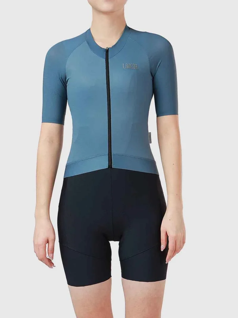 Neon Women Cycling Jersey - Neon Blue