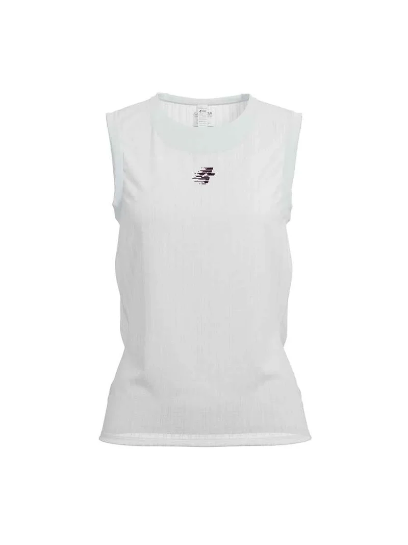 Clouds Women Cycling Base Layer Vest - White
