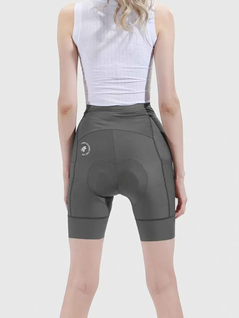 Reverie Women Cycling Shorts - Gray Green