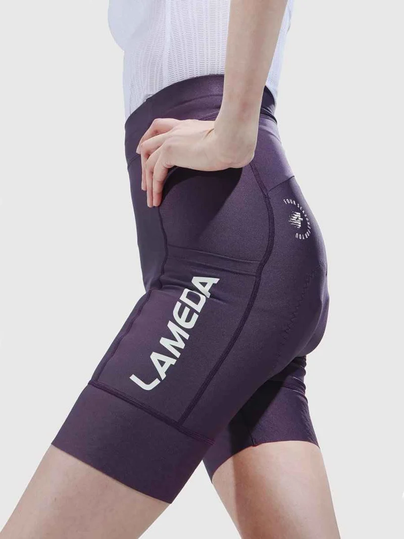 Reverie Women Cycling Shorts - Meadow Purple