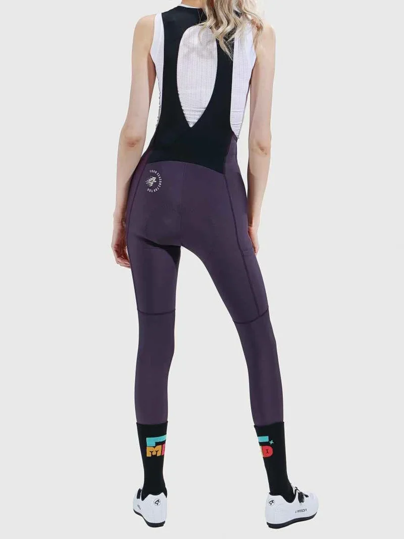 Bloom Women Cycling Bib Pants - Meadow Purple