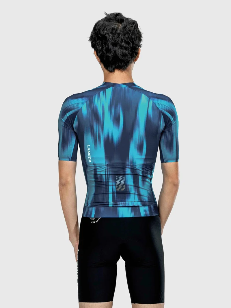 Silhouette Men Cycling Jersey - Halo Blue