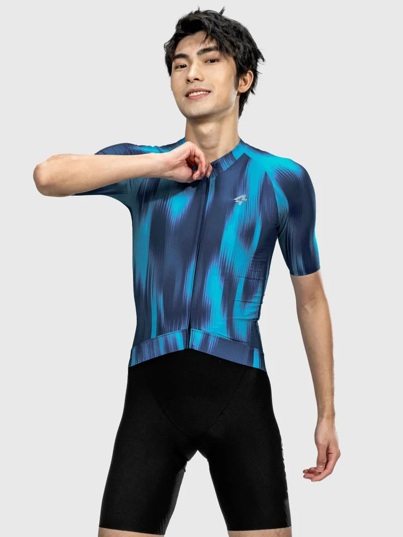 Silhouette Men Cycling Jersey - Halo Blue