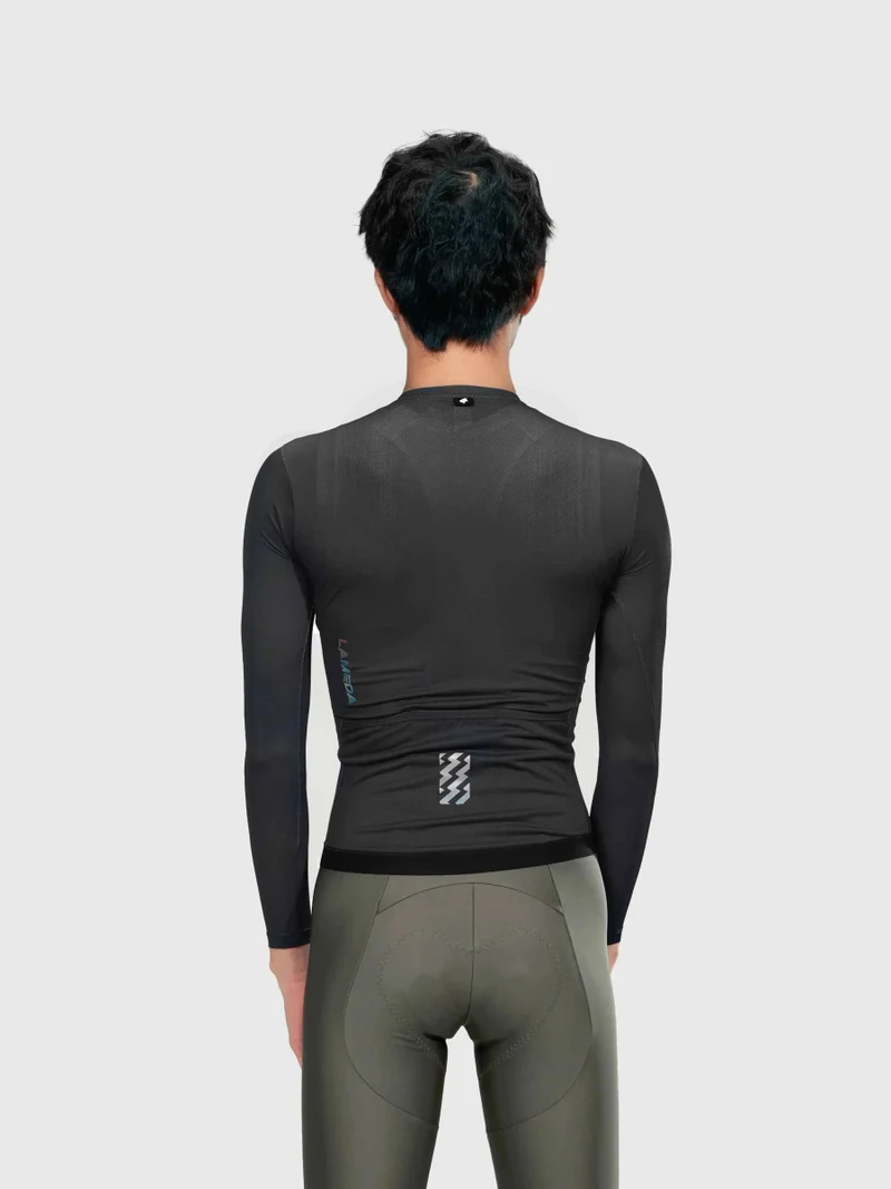 Realm Men Cycling Jersey Long Sleeve - Black