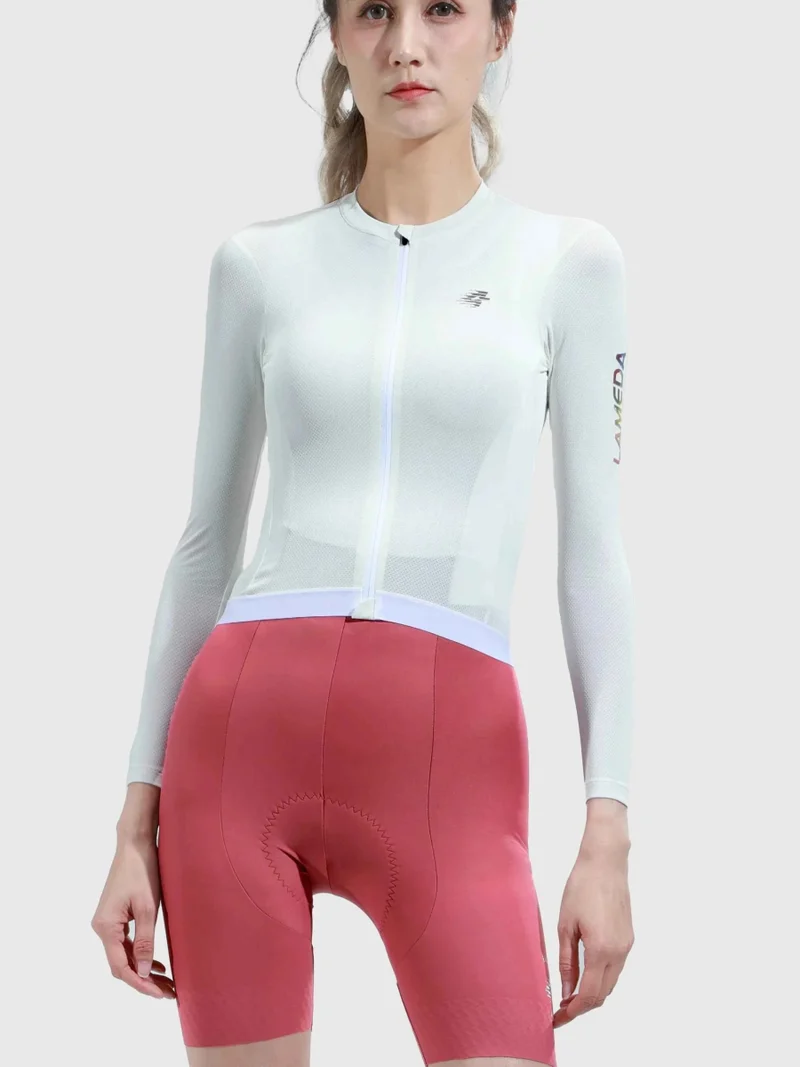 Quill Women Cycling Jersey Long Sleeve - White