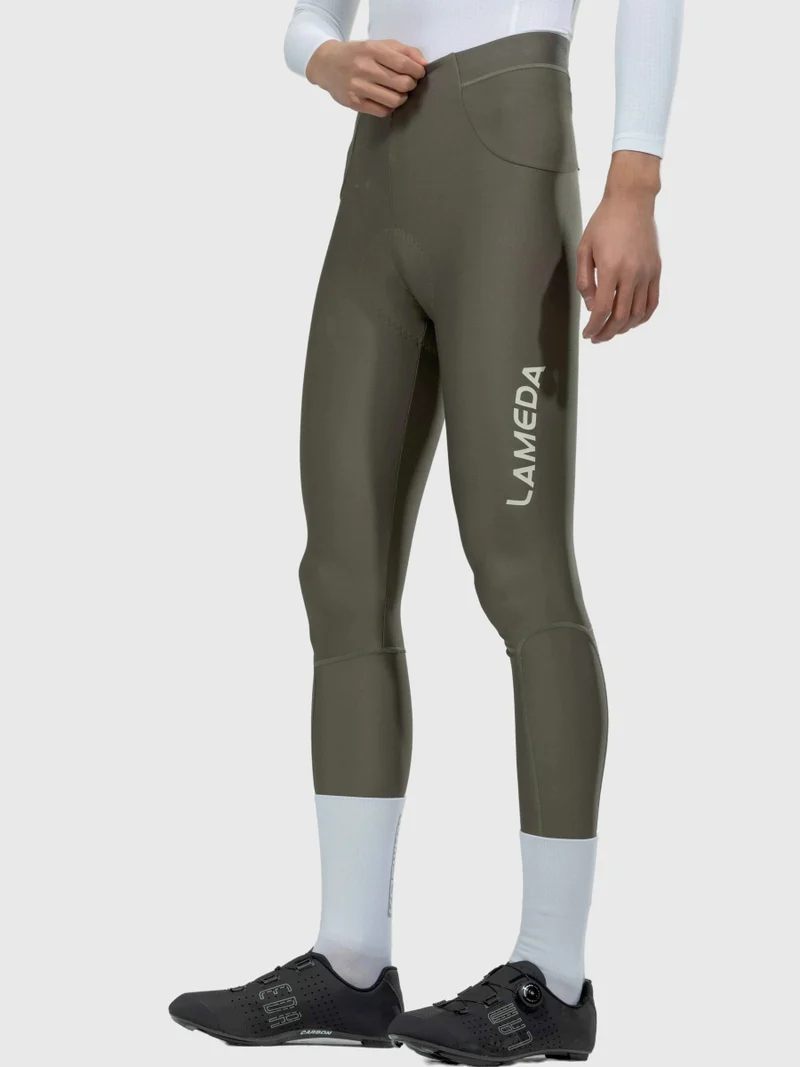 Chic Men Cycling Pants - Gray Green