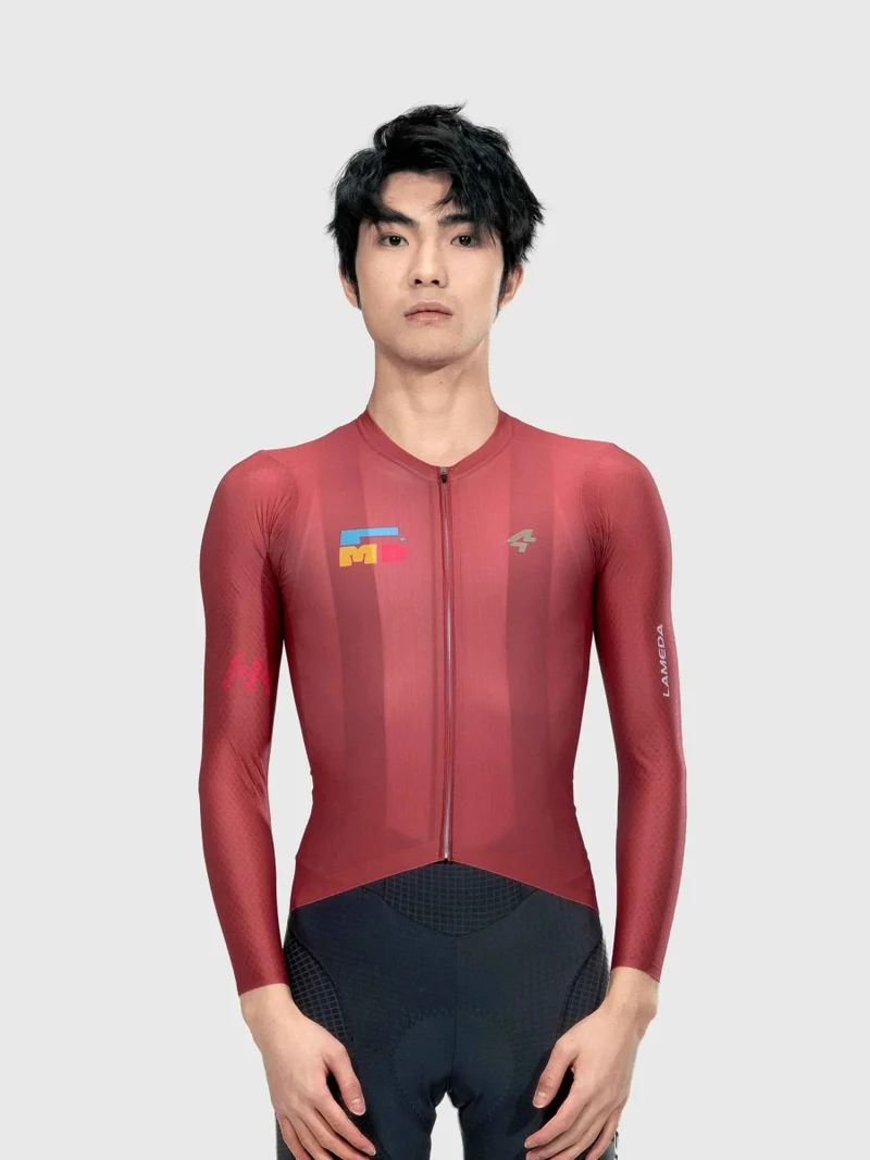 Sparkle Men's Cycling Jersey Long-Sleeve - Red