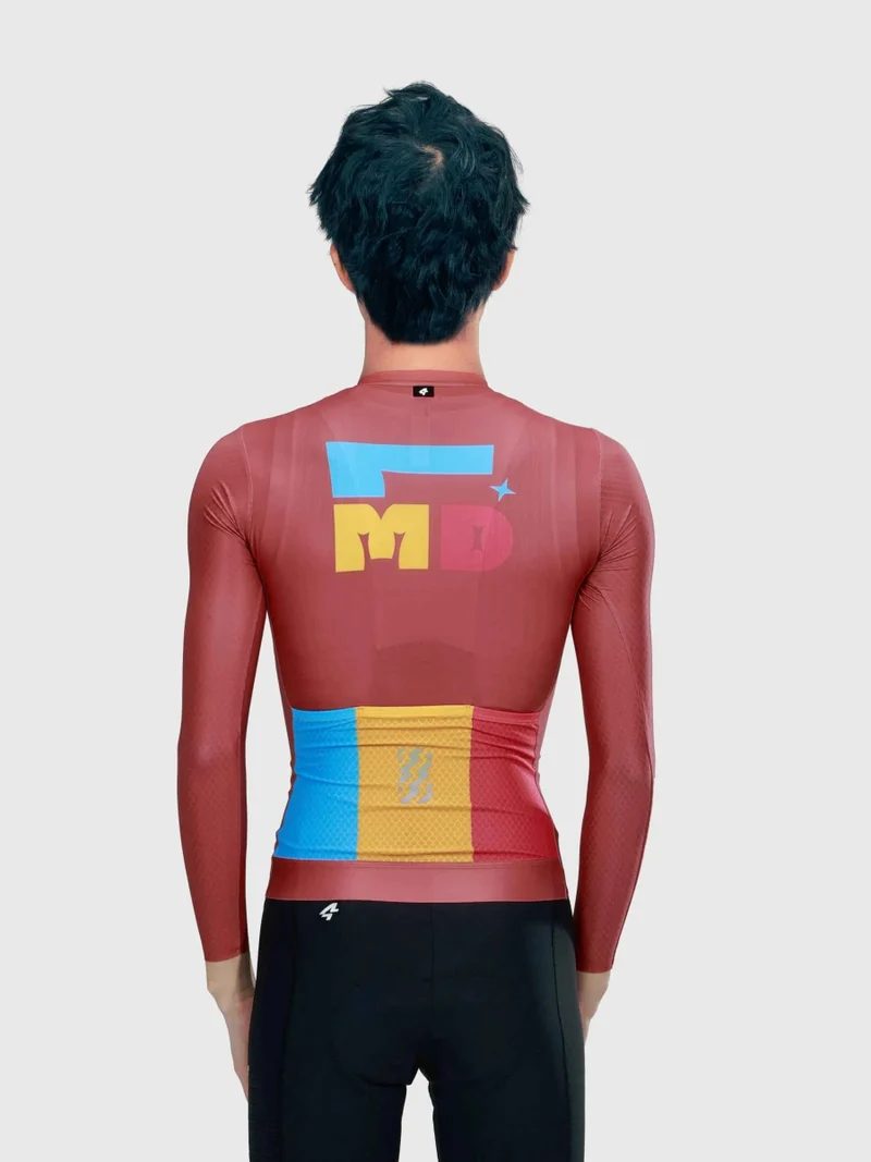Sparkle Men's Cycling Jersey Long-Sleeve - Red