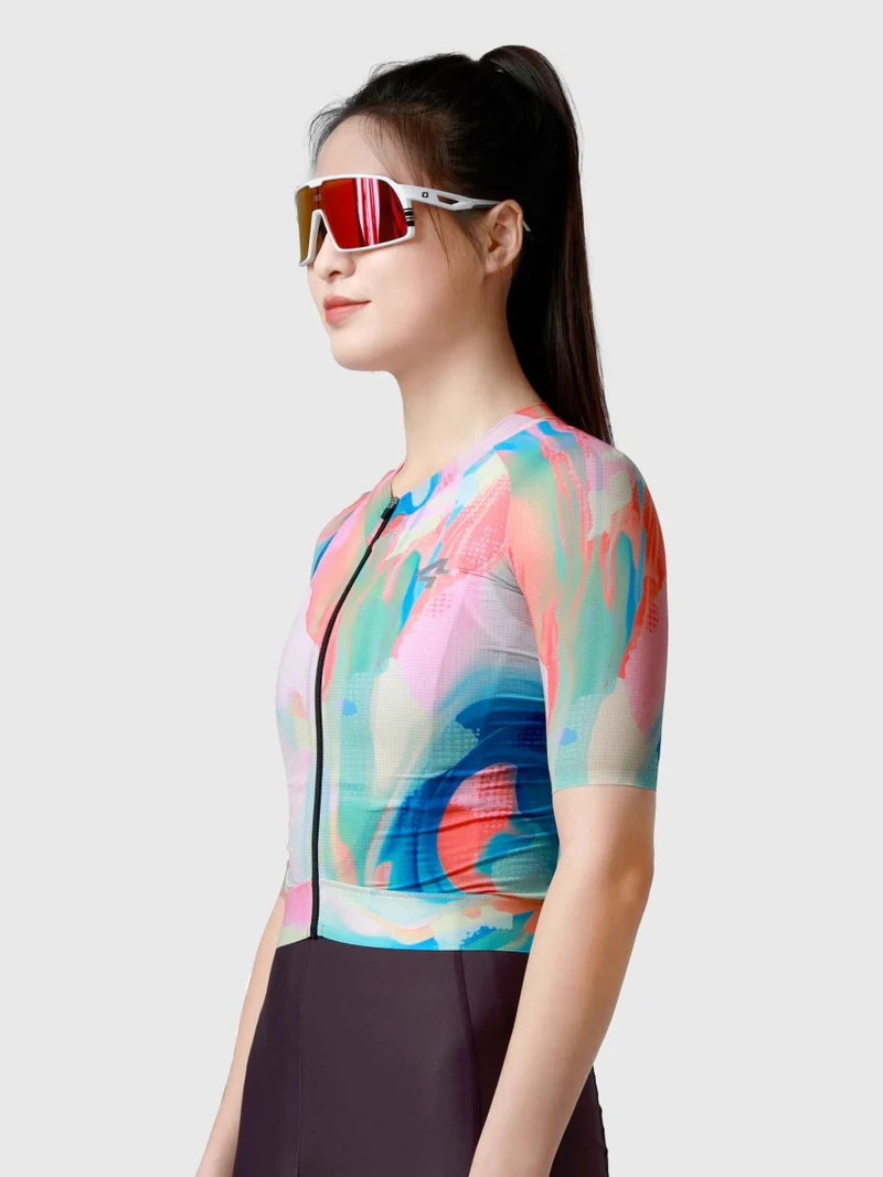 Hue Women Cycling Jersey - Smoky Blue