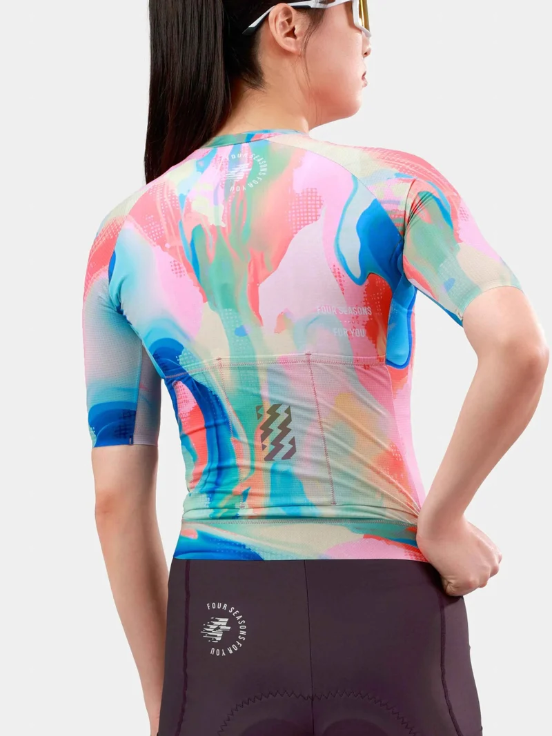 Hue Women Cycling Jersey - Smoky Blue
